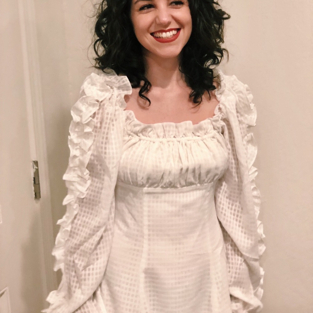 C/MEO collective white picnic gown